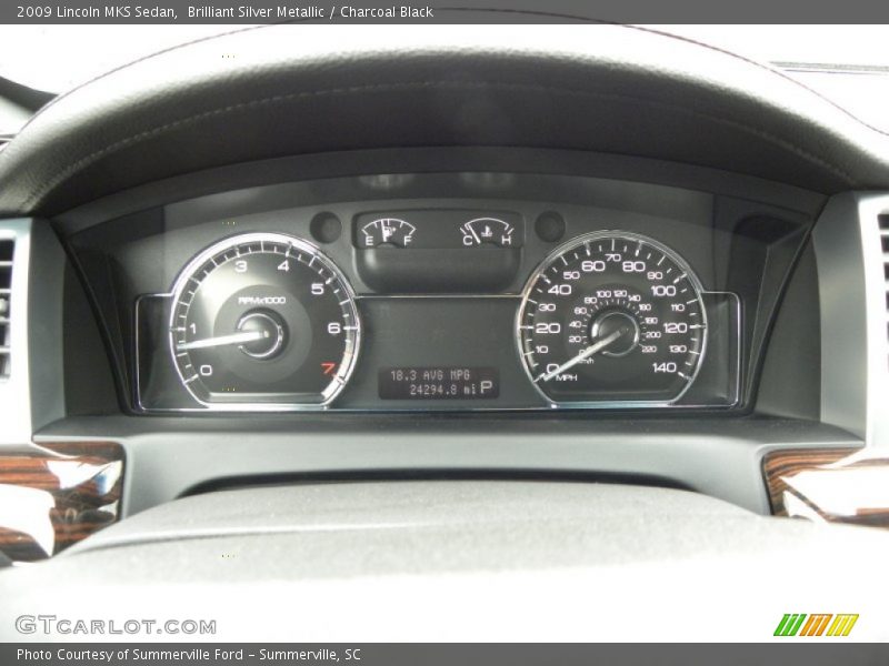 Brilliant Silver Metallic / Charcoal Black 2009 Lincoln MKS Sedan