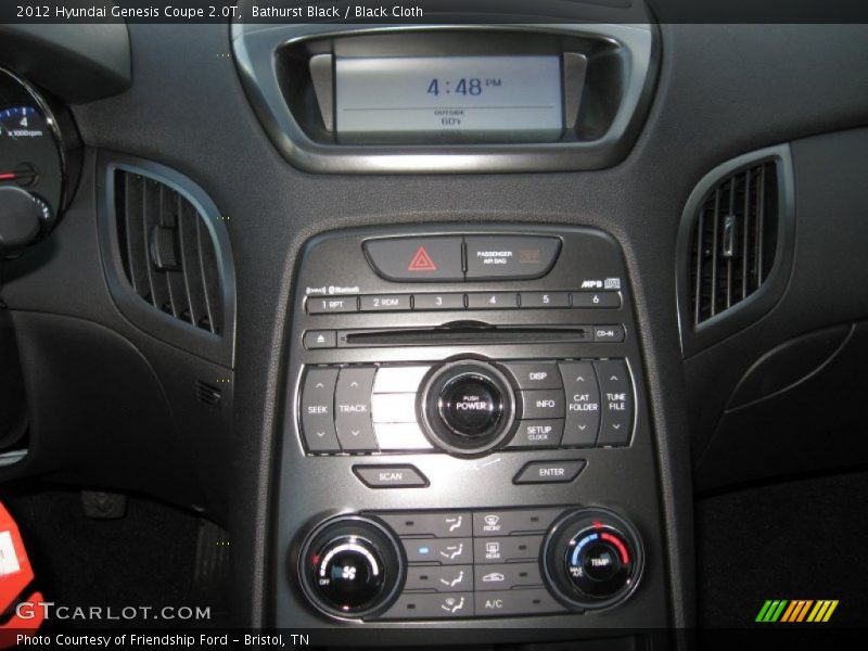 Bathurst Black / Black Cloth 2012 Hyundai Genesis Coupe 2.0T