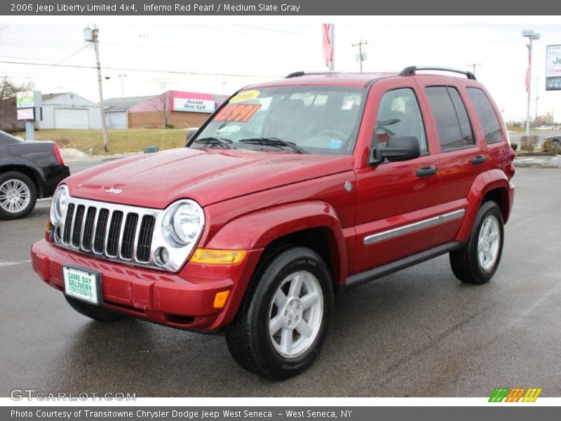 Inferno Red Pearl / Medium Slate Gray 2006 Jeep Liberty Limited 4x4