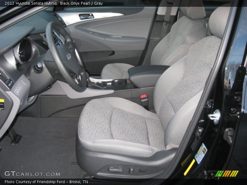 Front Seat of 2012 Sonata Hybrid