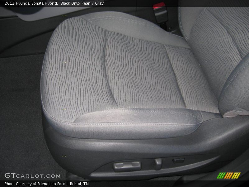 Black Onyx Pearl / Gray 2012 Hyundai Sonata Hybrid