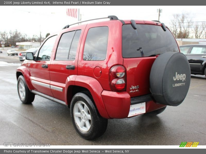 Inferno Red Pearl / Medium Slate Gray 2006 Jeep Liberty Limited 4x4