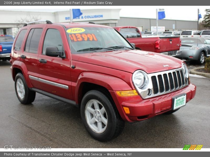 Inferno Red Pearl / Medium Slate Gray 2006 Jeep Liberty Limited 4x4