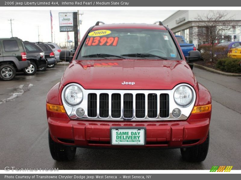 Inferno Red Pearl / Medium Slate Gray 2006 Jeep Liberty Limited 4x4