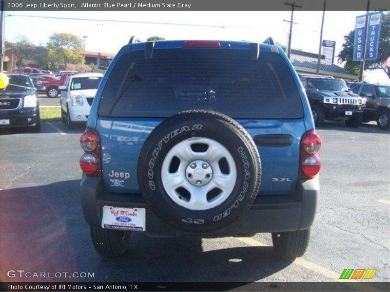 Atlantic Blue Pearl / Medium Slate Gray 2006 Jeep Liberty Sport