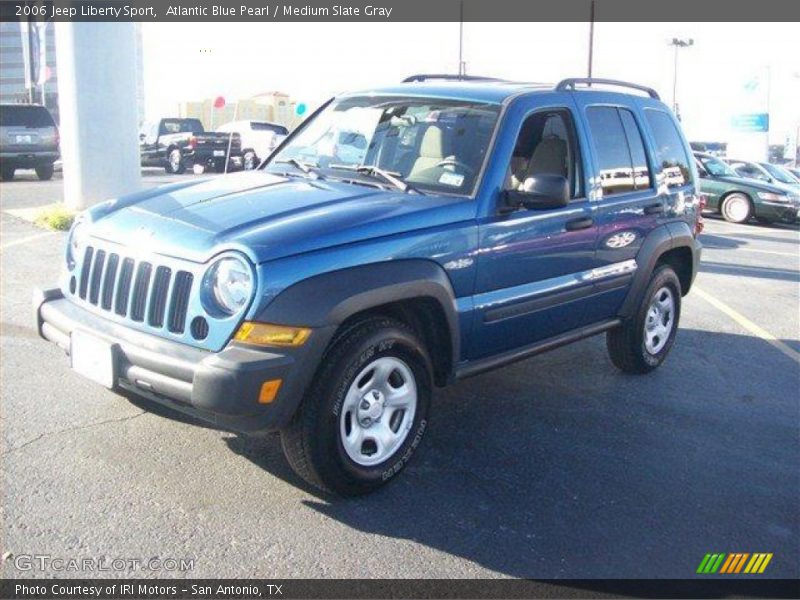 Atlantic Blue Pearl / Medium Slate Gray 2006 Jeep Liberty Sport