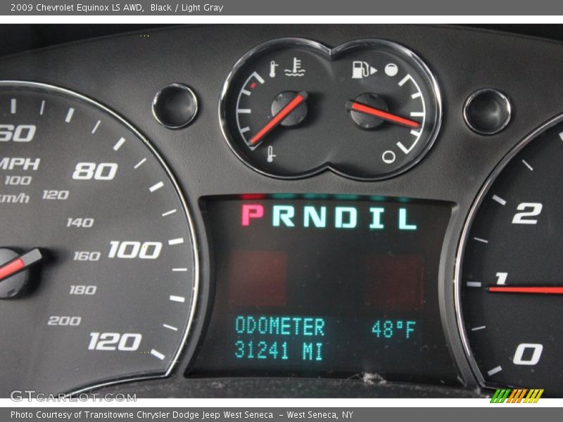 Black / Light Gray 2009 Chevrolet Equinox LS AWD