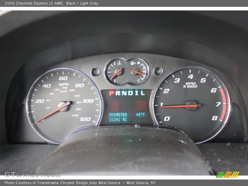 Black / Light Gray 2009 Chevrolet Equinox LS AWD