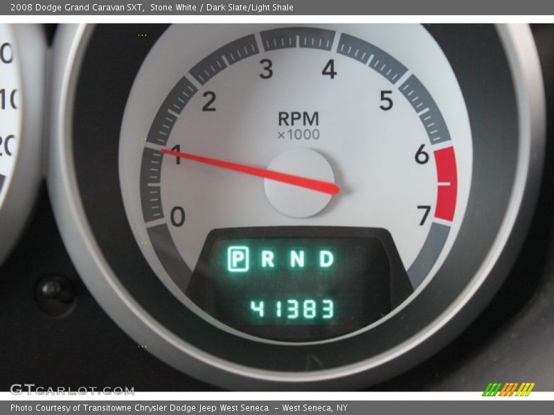 Stone White / Dark Slate/Light Shale 2008 Dodge Grand Caravan SXT