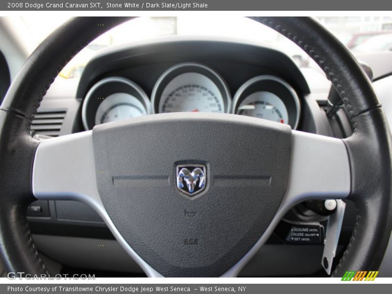 Stone White / Dark Slate/Light Shale 2008 Dodge Grand Caravan SXT