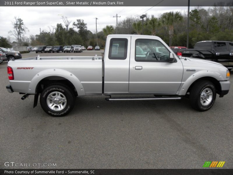Silver Metallic / Medium Dark Flint 2011 Ford Ranger Sport SuperCab