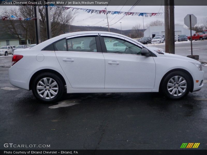 Summit White / Jet Black/Medium Titanium 2011 Chevrolet Cruze LS