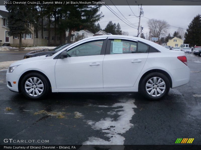 Summit White / Jet Black/Medium Titanium 2011 Chevrolet Cruze LS