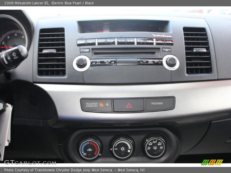 Electric Blue Pearl / Black 2008 Mitsubishi Lancer ES