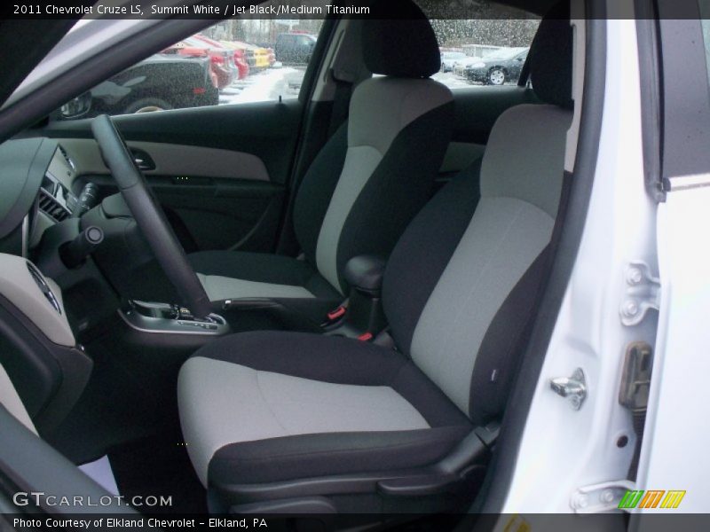 Summit White / Jet Black/Medium Titanium 2011 Chevrolet Cruze LS