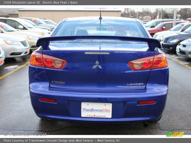 Electric Blue Pearl / Black 2008 Mitsubishi Lancer ES