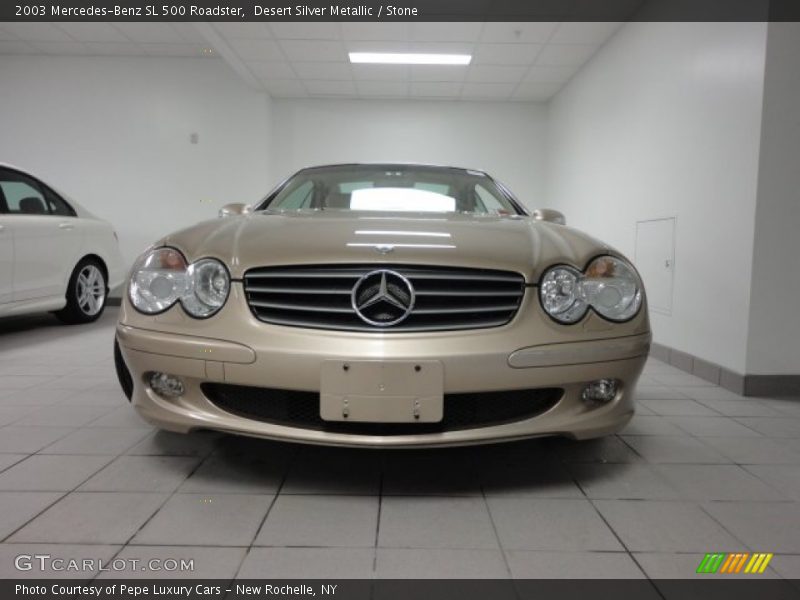 Desert Silver Metallic / Stone 2003 Mercedes-Benz SL 500 Roadster