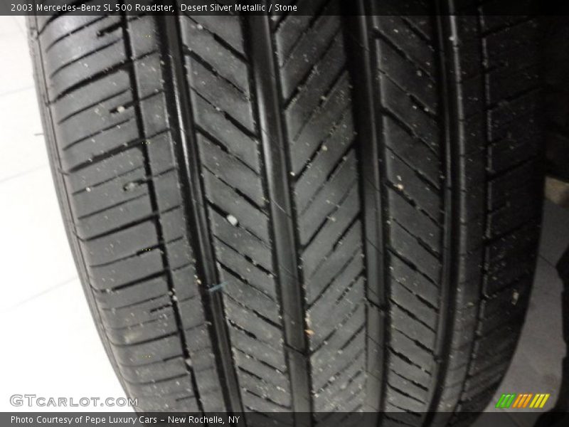 Desert Silver Metallic / Stone 2003 Mercedes-Benz SL 500 Roadster