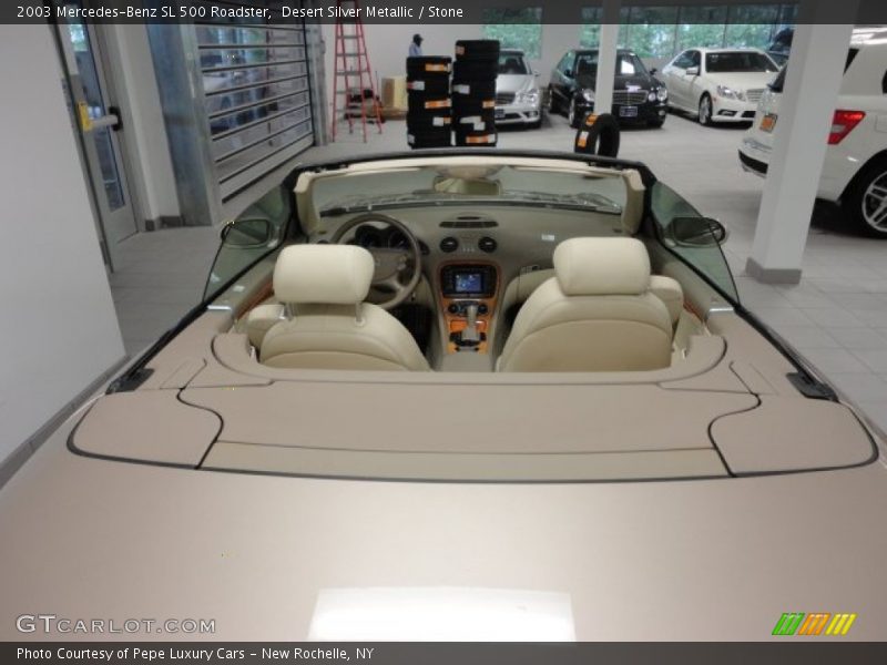 Desert Silver Metallic / Stone 2003 Mercedes-Benz SL 500 Roadster