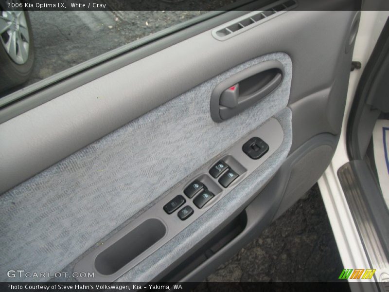 White / Gray 2006 Kia Optima LX