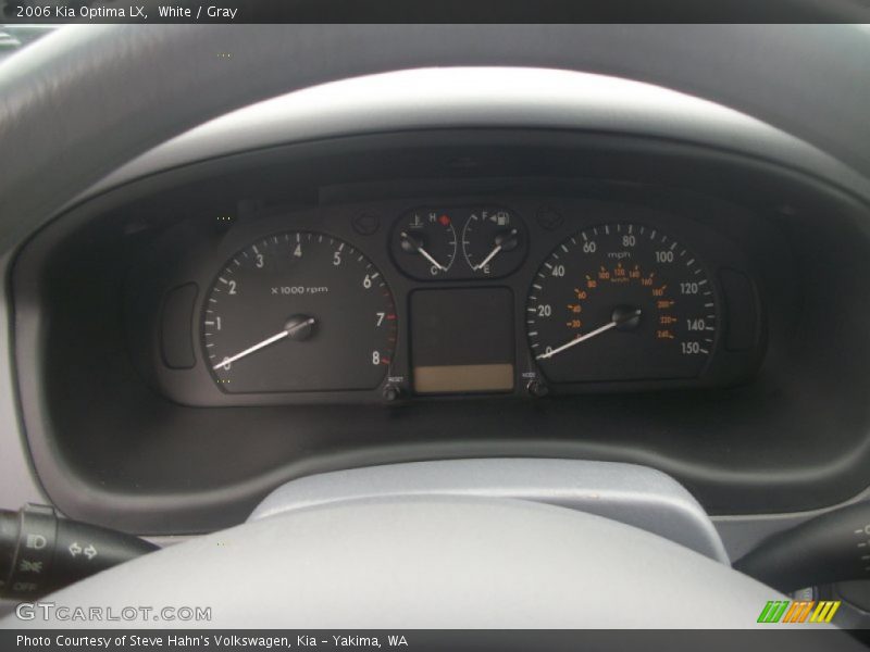 White / Gray 2006 Kia Optima LX