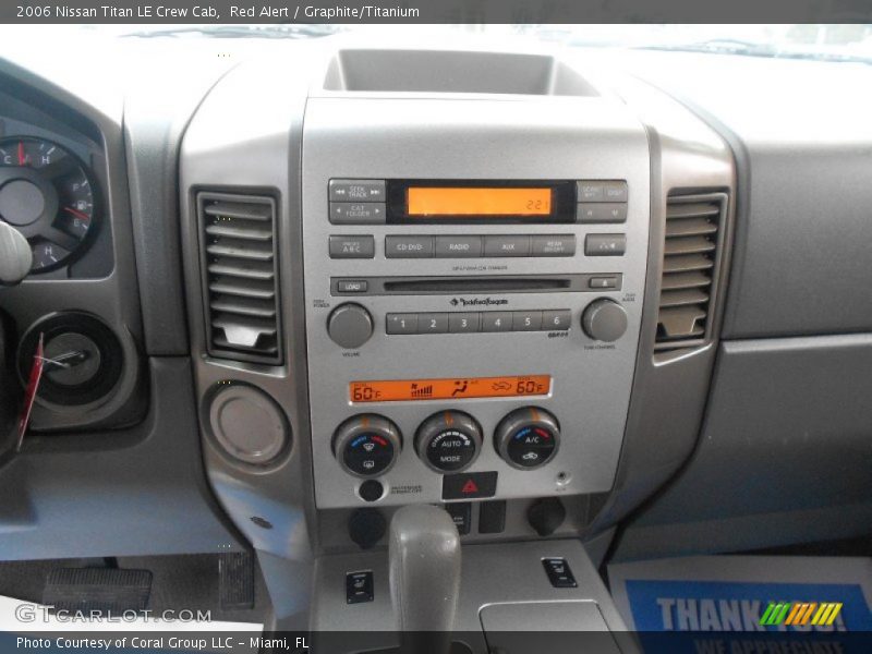 Red Alert / Graphite/Titanium 2006 Nissan Titan LE Crew Cab