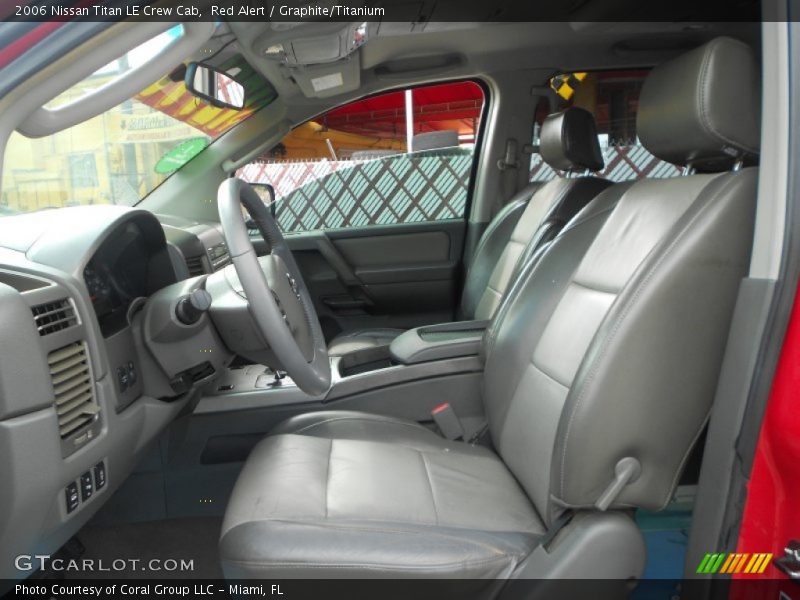 Red Alert / Graphite/Titanium 2006 Nissan Titan LE Crew Cab