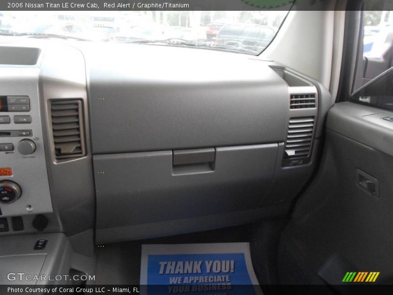 Red Alert / Graphite/Titanium 2006 Nissan Titan LE Crew Cab