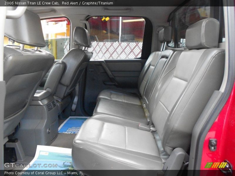 Red Alert / Graphite/Titanium 2006 Nissan Titan LE Crew Cab