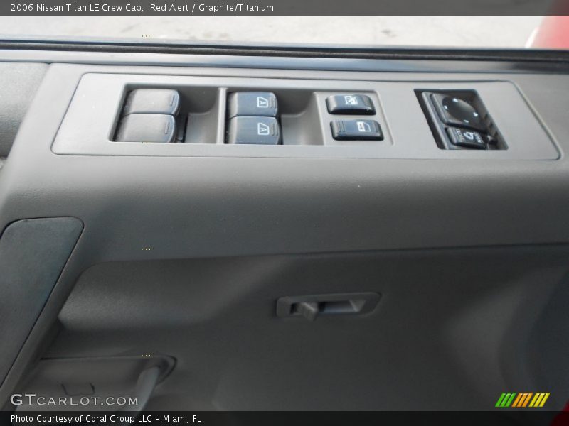 Red Alert / Graphite/Titanium 2006 Nissan Titan LE Crew Cab