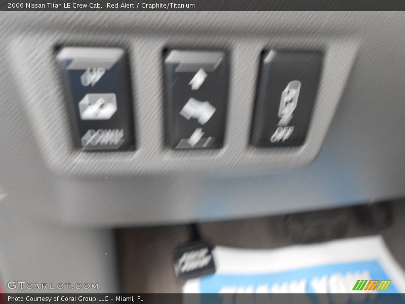 Red Alert / Graphite/Titanium 2006 Nissan Titan LE Crew Cab