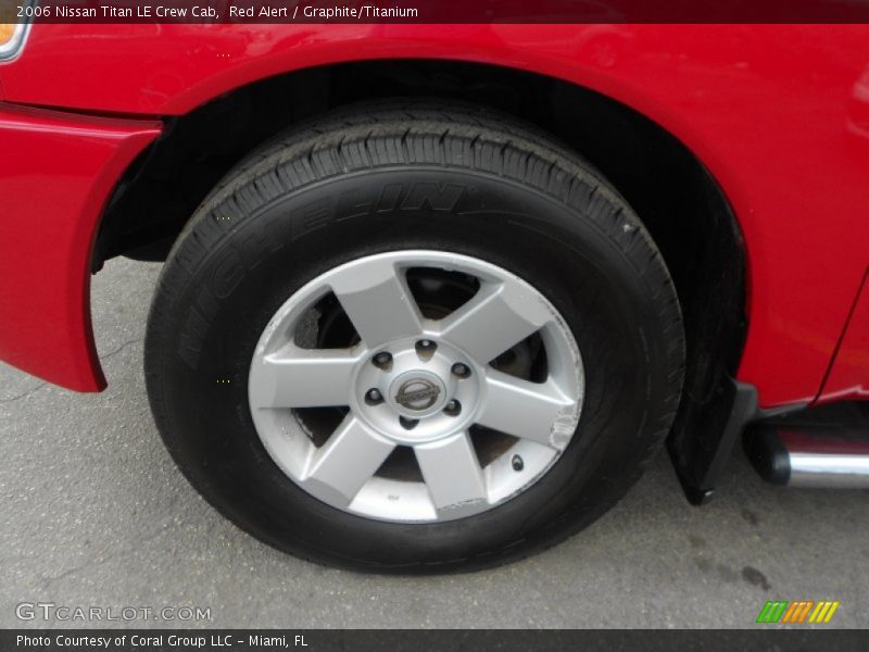 Red Alert / Graphite/Titanium 2006 Nissan Titan LE Crew Cab