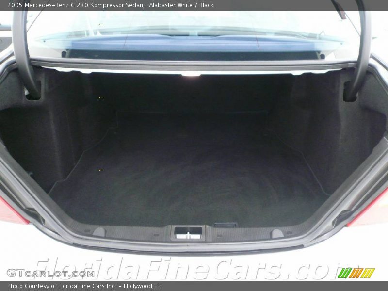 Alabaster White / Black 2005 Mercedes-Benz C 230 Kompressor Sedan