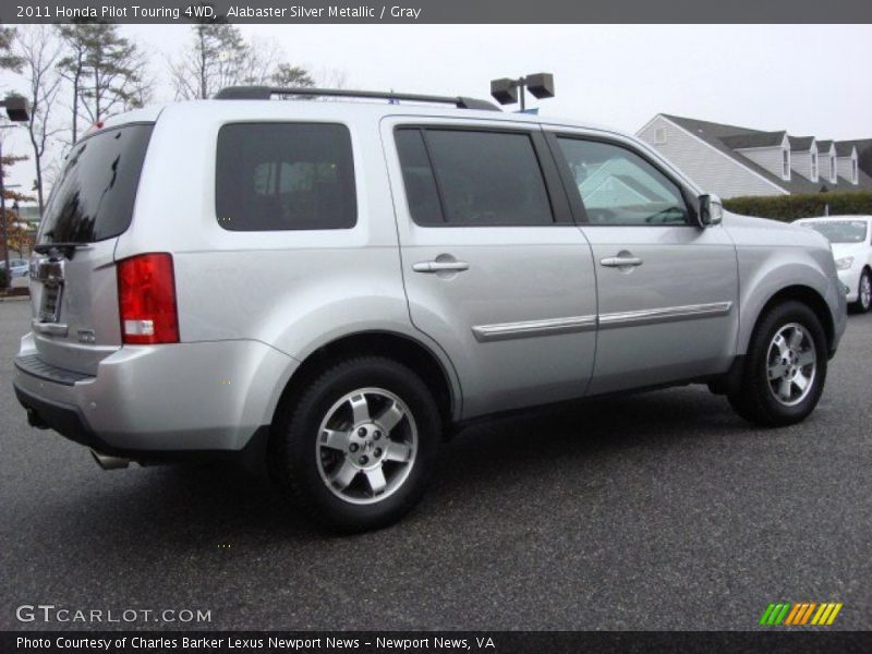 Alabaster Silver Metallic / Gray 2011 Honda Pilot Touring 4WD