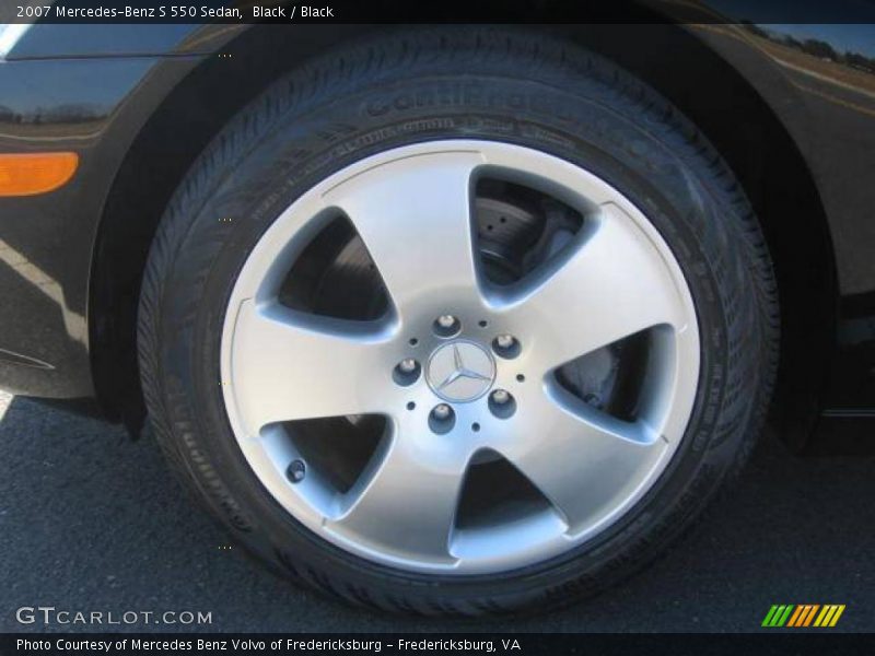 Black / Black 2007 Mercedes-Benz S 550 Sedan