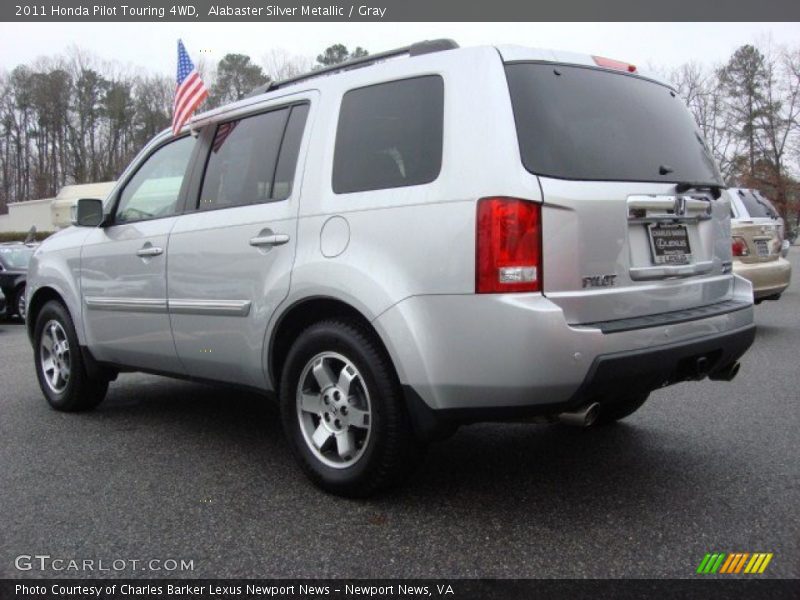 Alabaster Silver Metallic / Gray 2011 Honda Pilot Touring 4WD