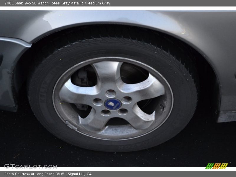 Steel Gray Metallic / Medium Gray 2001 Saab 9-5 SE Wagon