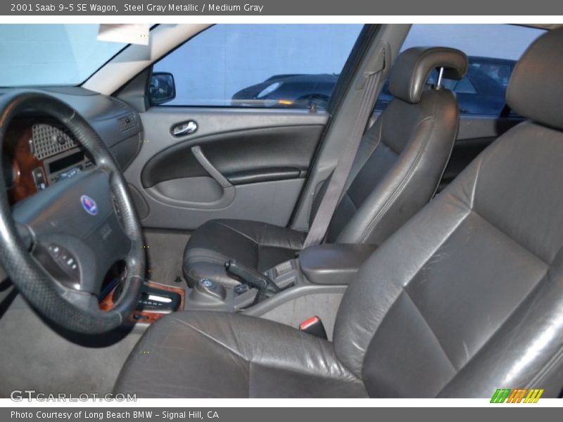 Steel Gray Metallic / Medium Gray 2001 Saab 9-5 SE Wagon