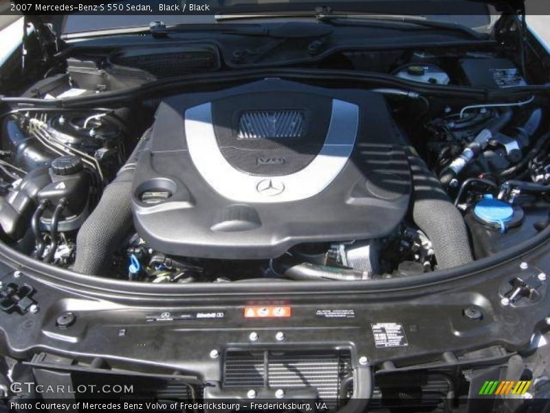 Black / Black 2007 Mercedes-Benz S 550 Sedan