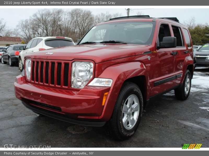 Inferno Red Crystal Pearl / Dark Slate Gray 2010 Jeep Liberty Sport 4x4