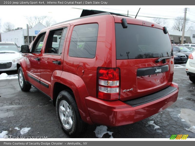 Inferno Red Crystal Pearl / Dark Slate Gray 2010 Jeep Liberty Sport 4x4
