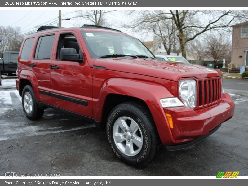Inferno Red Crystal Pearl / Dark Slate Gray 2010 Jeep Liberty Sport 4x4