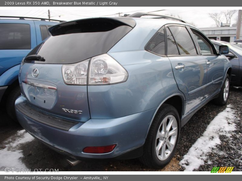 Breakwater Blue Metallic / Light Gray 2009 Lexus RX 350 AWD