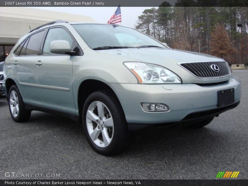 Bamboo Green Pearl / Ivory 2007 Lexus RX 350 AWD