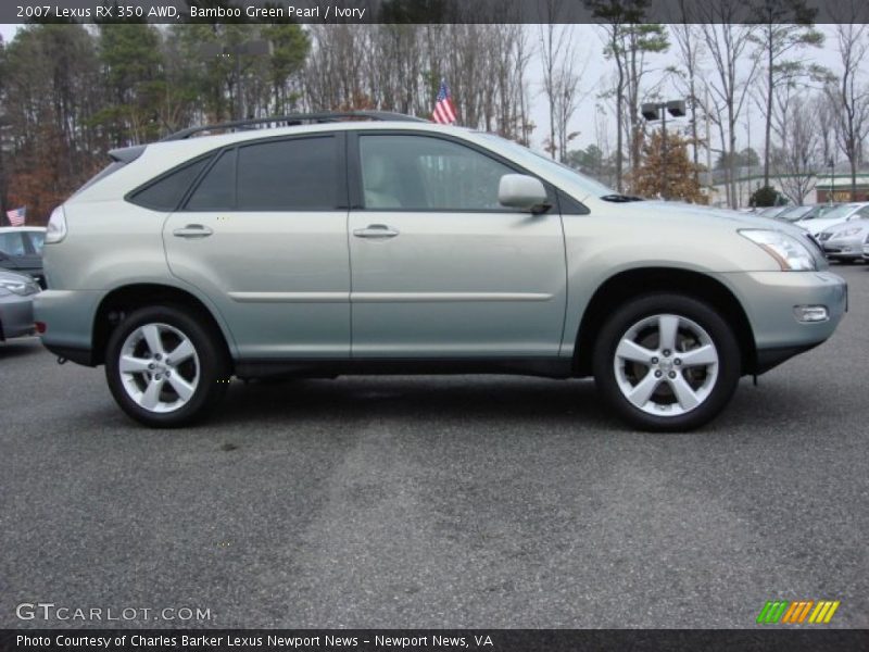 Bamboo Green Pearl / Ivory 2007 Lexus RX 350 AWD