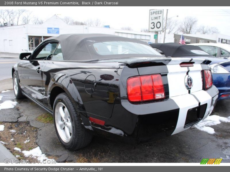 Black / Dark Charcoal 2008 Ford Mustang V6 Premium Convertible