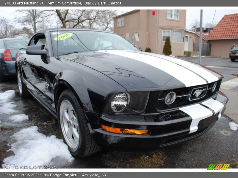 Black / Dark Charcoal 2008 Ford Mustang V6 Premium Convertible
