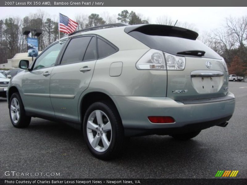 Bamboo Green Pearl / Ivory 2007 Lexus RX 350 AWD