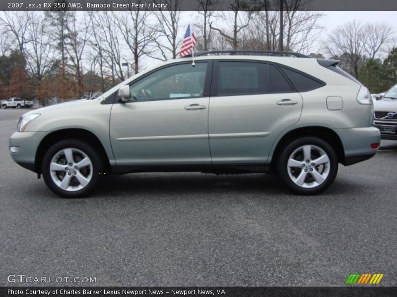 Bamboo Green Pearl / Ivory 2007 Lexus RX 350 AWD
