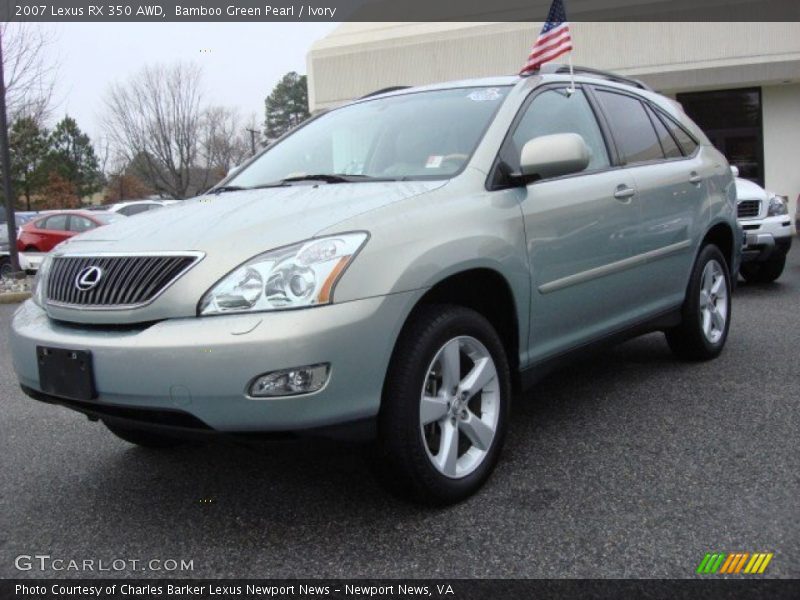 Bamboo Green Pearl / Ivory 2007 Lexus RX 350 AWD